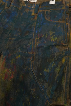 OPPOSE DUALITY   ''10Pocket Panel Denim Pants Painted''  (220951)