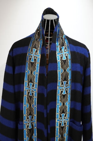 NOBNAGA Paris /  Taped Kimono Collar Coat