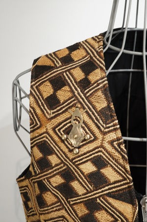 eofm  / African Kuba Cloth Horse Leather Vest