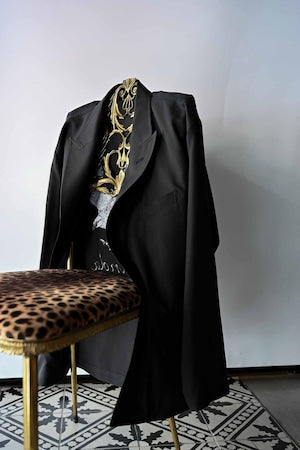 KONNO   ''九式改 Silk Jacket with Embroidery on back''　