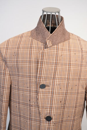 CLASS /  CCGSO5UNI  LAOSILK HAND EMBROIDERY BROKEN CHECK (LYRIA)     (221180)
