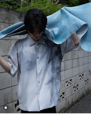 NOBNAGA Paris / OPEN COLLAR HALF SLEEVE SHIRT