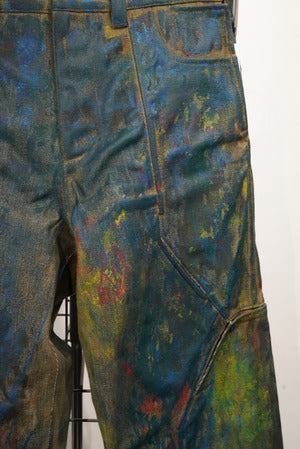 OPPOSE DUALITY   ''10Pocket Panel Denim Pants Painted''  (220951)