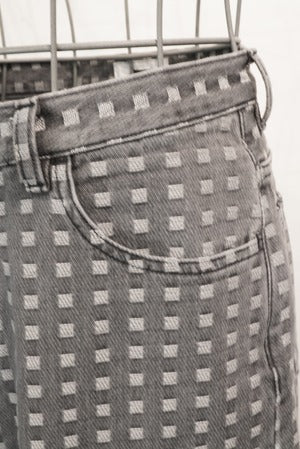 REVERBARATE /  REV-25SS-TR13 GRID DENIM PANTS BUGGY (220955)