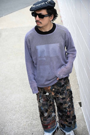 OPPOSE DUALITY   ’’Long Sleeve T-Shirts Mesh’’ 　(221190）