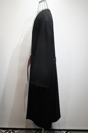 NOBNAGA Paris / ASYMMETRY NO-COLLAR REVERSIBLE COAT