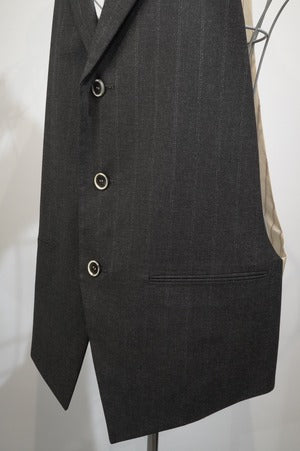 NOBNAGA Paris/Single 3B Notched Collar Long Vest