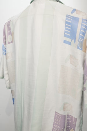 NOBNAGA Paris /Short-Sleeved Open-Collared Shirt