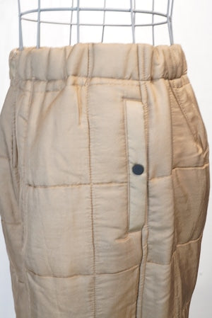 HAVERACK / Silk quilting Wide Easy Pants   (221091)