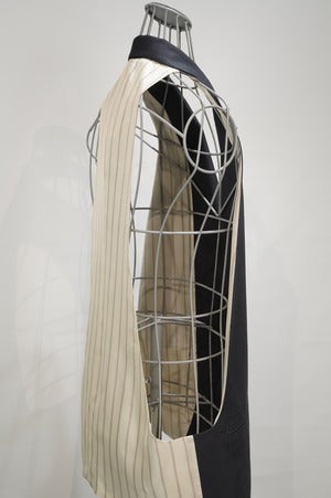 NOBNAGA Paris /Single 3B Notched Collar Long Vest
