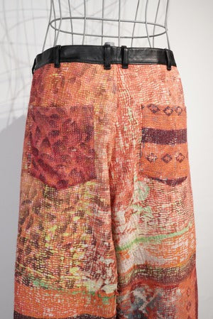 eofm / Vintage Ralli Quilt × Rum Leather Pants  (221062)