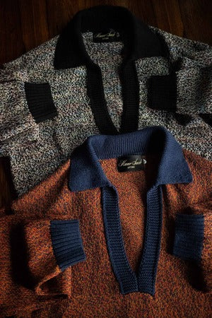 HS-ATTIRE (HAVERSACK) / 832500 7G Twisted Mesh Skipper Knit  (220902)