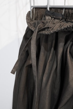 HAVERSACK /Dying Black Broadcloth (Japan Sumizome) Zouave Pants  (221039)
