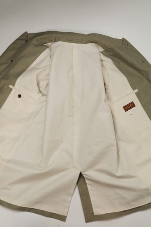 MAINU/Cotton Silk Peaked Lapel Jacket
