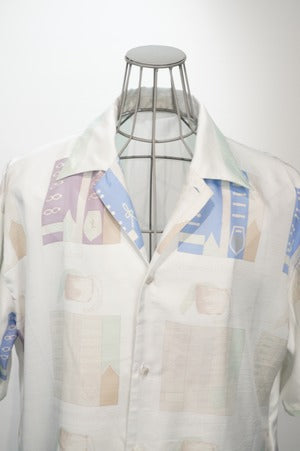 NOBNAGA Paris /Short-Sleeved Open-Collared Shirt