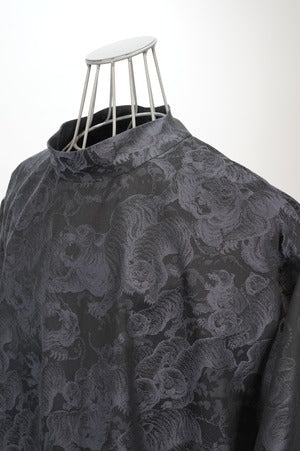 NOBNAGA Paris /Mock Neck Side Opening T-Shirt