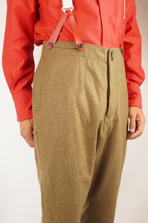 HS-Equipment（HAVERSACK）/ Loden Cloth Pegtop Pants
