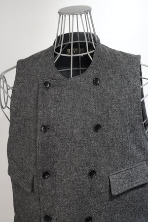 HAVERACK /  Vintage Cotton Flannel Motorcycle Vest