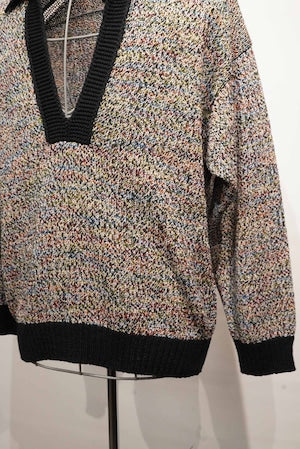 HS-ATTIRE (HAVERSACK) / 832500 7G Twisted Mesh Skipper Knit  (220902)