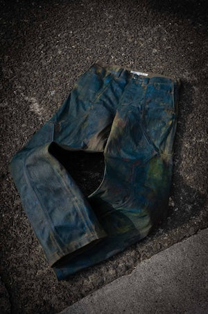OPPOSE DUALITY   ''10Pocket Panel Denim Pants Painted''  (220951)