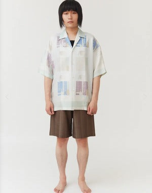 NOBNAGA Paris /Short-Sleeved Open-Collared Shirt