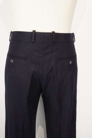 M's braque/Wool Cashmere 1 Tucked Side-Stitched Pants
