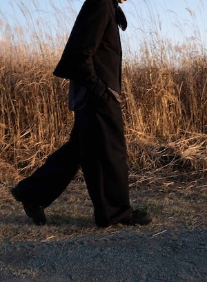 T-MICHEL / ''SHUFLLE'' Moleskin KINDERMAN WIDE PANTS