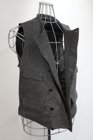HAVERACK /  Vintage Cotton Flannel Motorcycle Vest