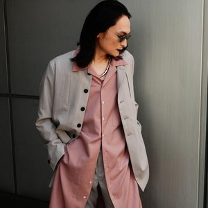 Call / Super 100's No Collar Jacket