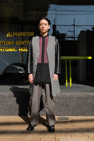 Any where out of the world × ARCD /  Pin tuck Band coller Shirt     (221069)