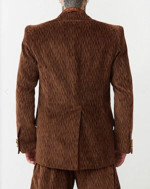 NOBNAGA Paris / Super Concave Shoulder Brown Corduroy Jacket