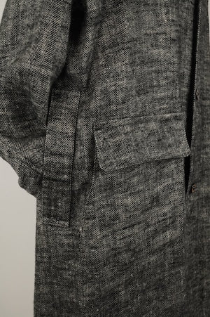HS-Equipment(HAVERSACK) / Linen herringbone atelier coat