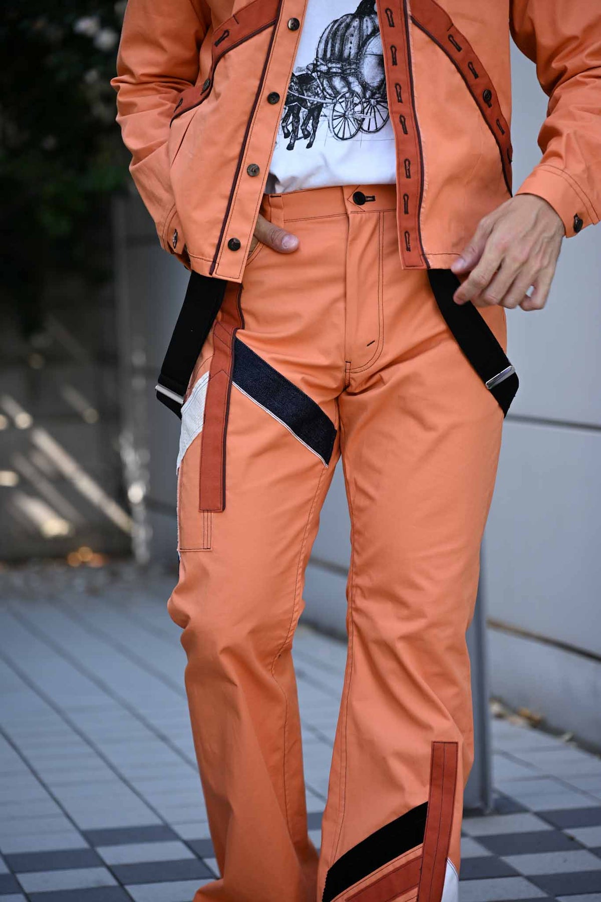 MA2608 Teracotta Flared Pants / MASAO SHIMIZU     (221358)
