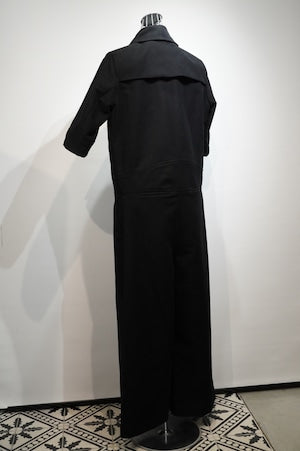 T-MICHAEL / Short-sleeved Moleskin ''KINDERMANN'' Jumpsuit　（220839）