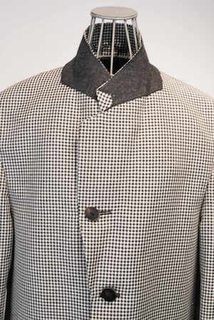 CLASS / CCGSO5UNI LAOSILK  HAND EMBROIDERY LINEN WOOL CHECK  (DORMEUIL)   (221179)
