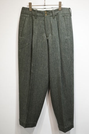 HAVERSACK /  Wool Linen Herringbone Tweed Pants
