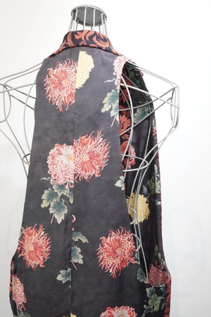 NOBNAGA Paris /Single 3B Notched Collar Long Vest   (221128)