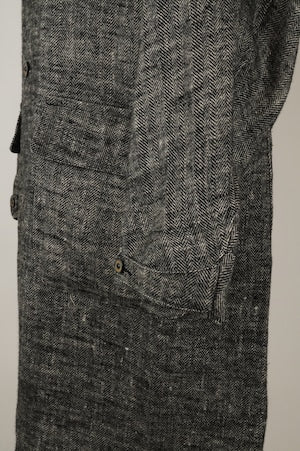HS-Equipment(HAVERSACK) / Linen herringbone atelier coat