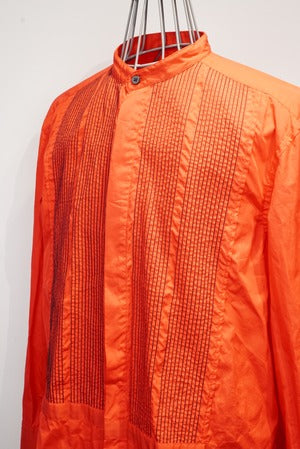 Any where out of the world ×ARCD /  Pin tuck Band coller Shirt    (221069)