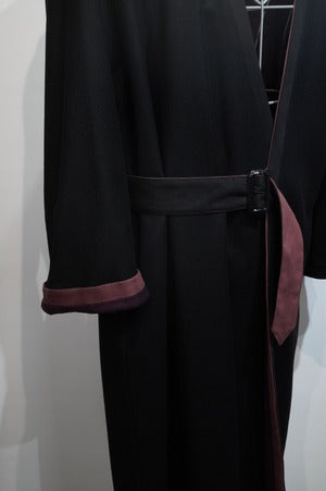 NOBNAGA Paris / ASYMMETRY NO-COLLAR REVERSIBLE COAT