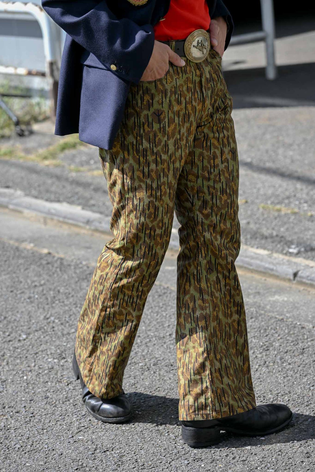MA2608 Leopard Rain Drop Camo Flared Pants /  MASAO SHIMIZU　　（221357）