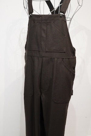 Nigel Cabourn OX'ed Silver / Coal Miner Dungarees B.Cloth All-in-one   (221106)