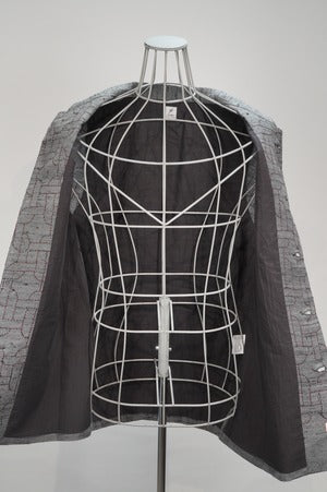 PERIOD FEATURES/ Hand Woven Silk Embroidery  Waist Coat