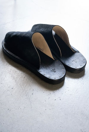 eofm / "Rudansa" hair calf sandals