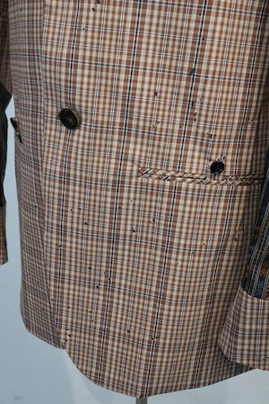 CLASS /  CCGSO5UNI  LAOSILK HAND EMBROIDERY BROKEN CHECK (LYRIA)     (221180)