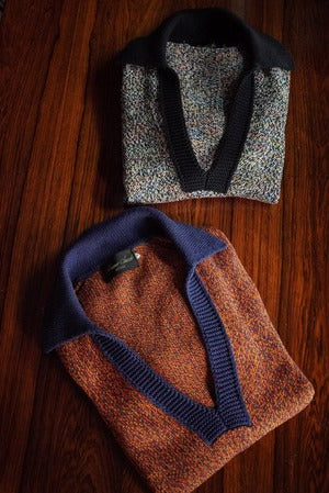 HS-ATTIRE (HAVERSACK) / 832500 7G Twisted Mesh Skipper Knit  (220902)