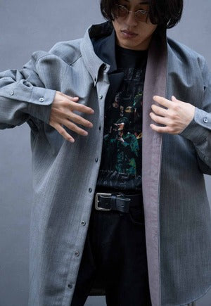 CLASS / CCFA02UNI  SHARKSKIN（LYRIA) Big Shirts  (221070)