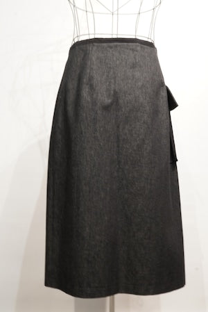 NICHOLAS DALEY / Black Denim ''WRAP KILT''　ND -AW24-WK2-CO-BK