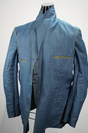 m's braque / ”AMAMI HAND INDIGO” (奄美染めインディゴ）Safari Jacket