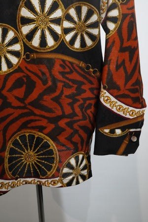 NOBNAGA Paris / OPEN COLLAR LONG SLEEVE SHIRT